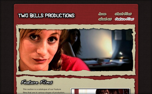 Two Bells Productions website screenshot